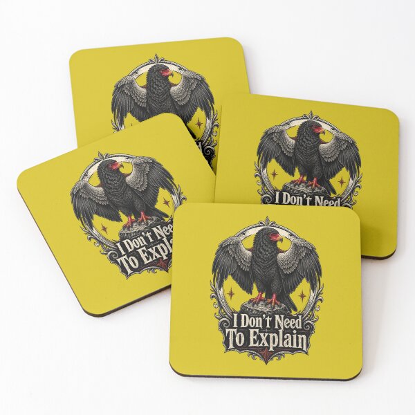 Item preview, Bateleur Eagle Shirt - I Don't Need To Explain - Gothic Heraldic Halloween Bird Tee - African Raptor Apparel designed and sold by Max Store.