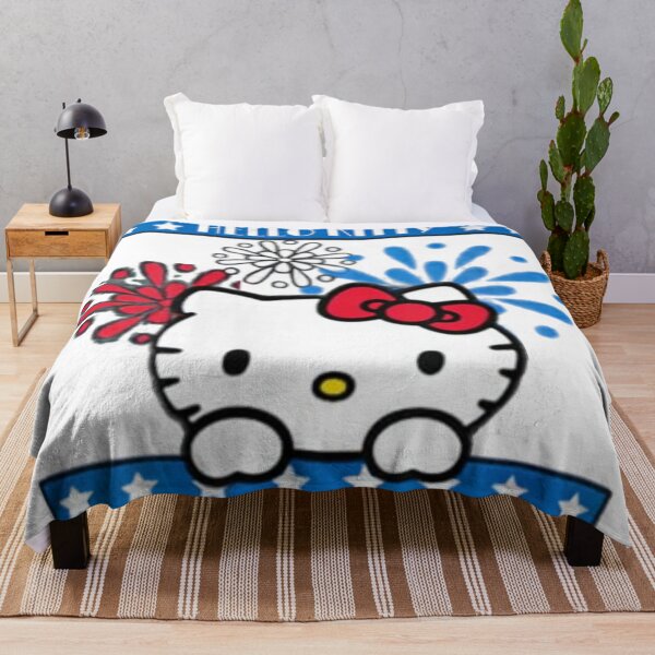 Item preview, Cute Vintage USA July 4th Independence Day Hello Kitty Fireworks Design designed and sold by iloveyourcupid.
