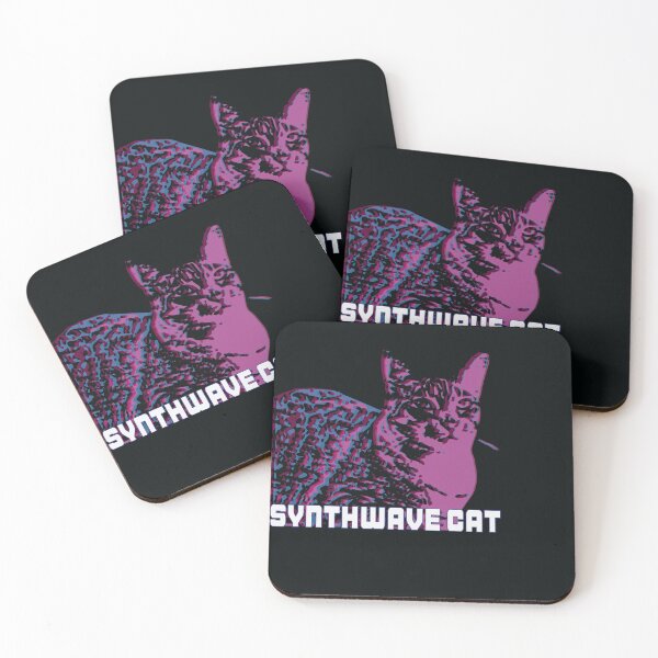 Item preview, Synthwave Cat designed and sold by RetroWave Designs.