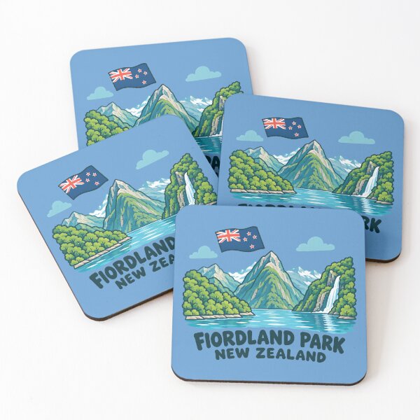 Item preview, Fiordland Park New Zealand Flag Cute City designed and sold by HowToCanadian.
