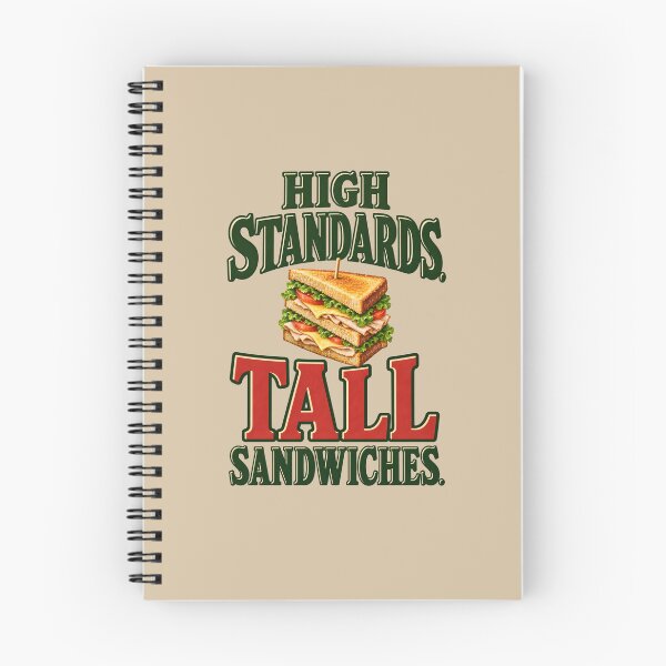 Item preview, High Standards. Tall Sandwiches. — Funny Club Sandwich Design designed and sold by VioVibe.