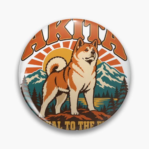 Item preview, Akita Gift - Loyal To The End designed and sold by RedRubyBubble.