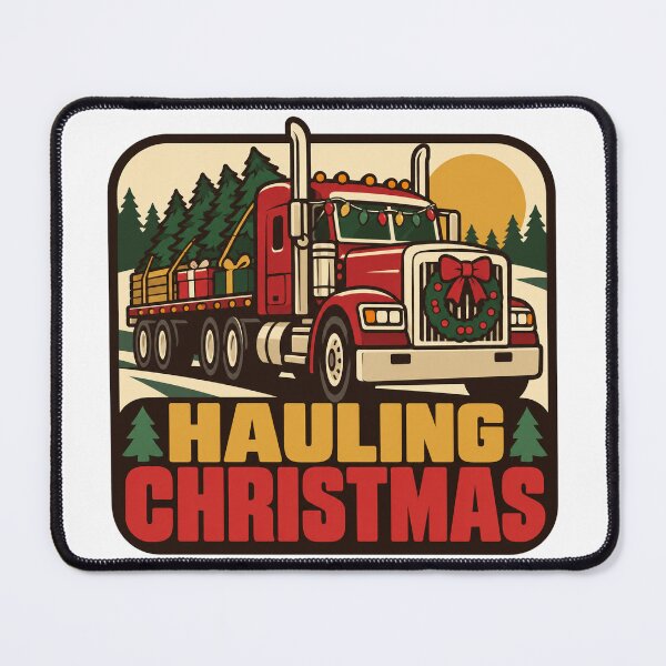 Item preview, Truck Driver Gift - Hauling Christmas designed and sold by RedRubyBubble.