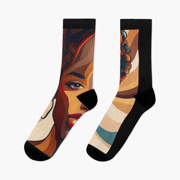 Item preview, Stylized Woman Portrait Warm Abstract Art designed and sold by CreationsbyGio.