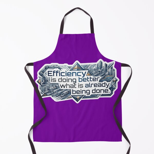 Item preview, Efficiency Is Doing Better - Industrial Tech & Automation Quote Sticker designed and sold by Nicolae-SCROCIOB-Shop.