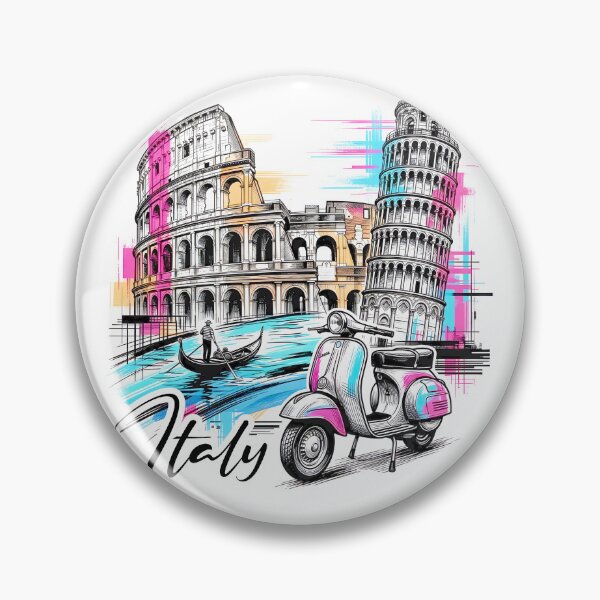 Item preview, Retro Italy: Colosseum, Pisa designed and sold by EdwinkOne.