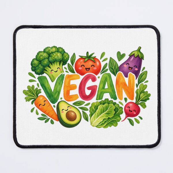 Item preview, Happy Veggies Vegan Lifestyle Watercolor designed and sold by JrNergal.