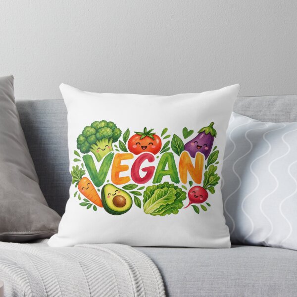 Item preview, Happy Veggies Vegan Lifestyle Watercolor designed and sold by JrNergal.
