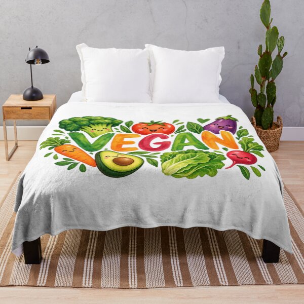 Item preview, Happy Veggies Vegan Lifestyle Watercolor designed and sold by JrNergal.