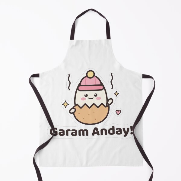 Item preview, Lindo huevo Kawaii - Pegatina de invierno Garam Anday Desi designed and sold by Chai & Chaos.