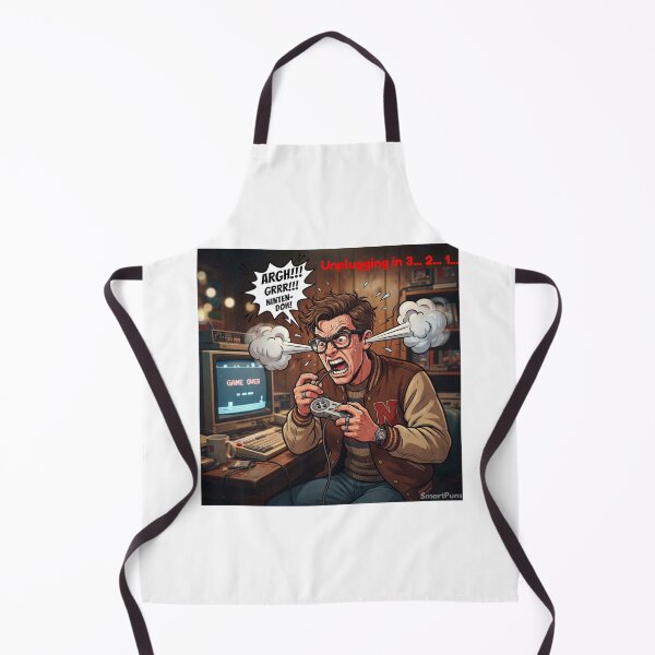 Item preview, Funny Retro Gamer Rage Quit Unplugging Comic Art designed and sold by SmartPuns.