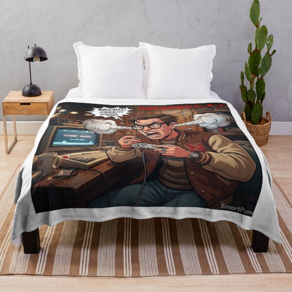 Item preview, Funny Retro Gamer Rage Quit Unplugging Comic Art designed and sold by SmartPuns.