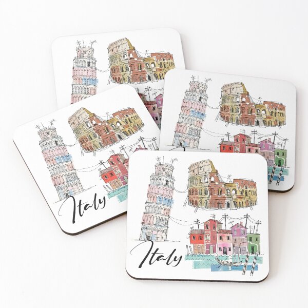 Item preview, Illustrated Italy: Rome, Pisa and Venice designed and sold by EdwinkOne.