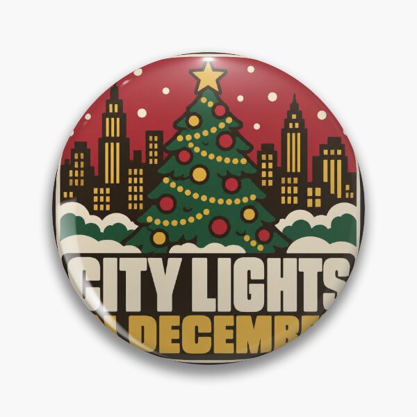 Item preview, Christmas In New York Gift - City Lights In December designed and sold by RedRubyBubble.