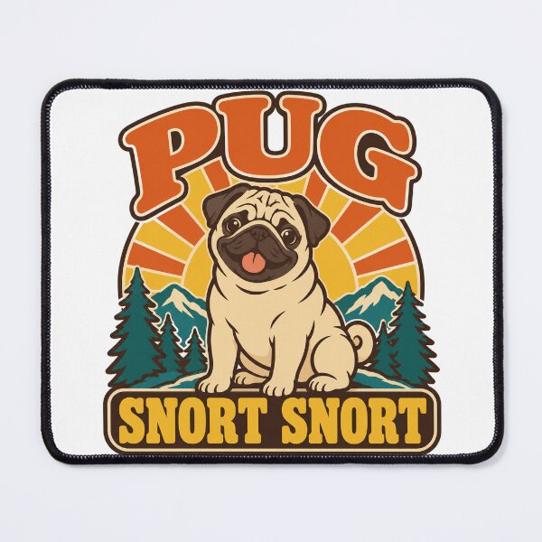 Item preview, Pug Gift - Snort Snort designed and sold by RedRubyBubble.