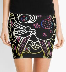 Aztec Skull Graphic Mini Skirt