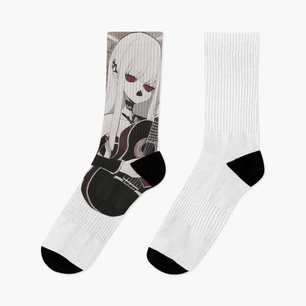 Item preview, White Haired Skull Face Guitarist designed and sold by For-Cat Studio.