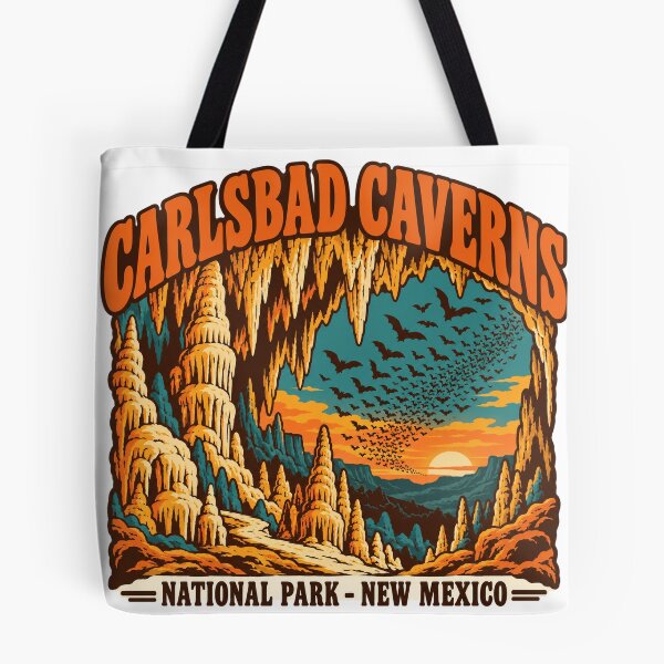 Item preview, Carlsbad Caverns National Park Gift - Retro Carlsbad Caverns Souvenir designed and sold by RedRubyBubble.