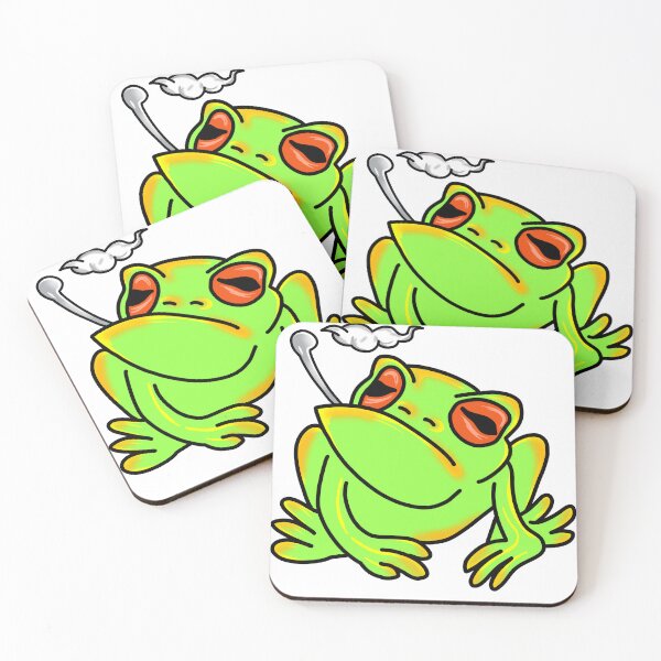 Item preview, Chill Green Frog with Big Orange Eyes designed and sold by Micctolarte.