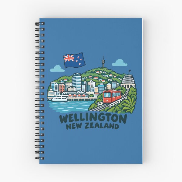 Item preview, Wellington New Zealand Flag Cute City designed and sold by HowToCanadian.