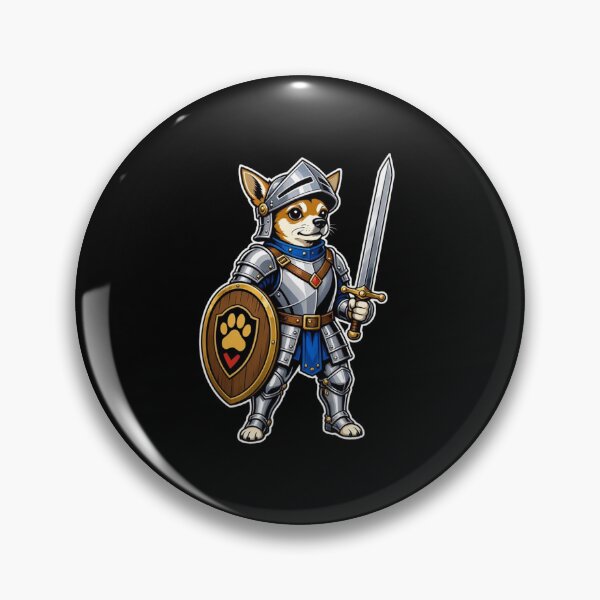 Item preview, Cute Chihuahua Knight Warrior - Medieval Dog in Armor with Sword and Shield designed and sold by Designorado.