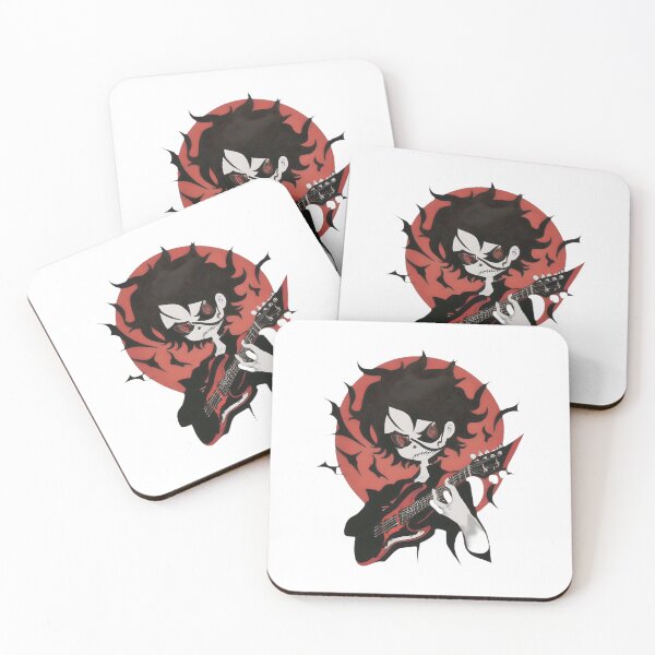 Item preview, Punk Skeleton with Red Electric Guitar designed and sold by For-Cat Studio.