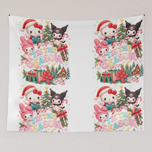 Item preview, Hello Kitty, My Melody & Kuromi Bright Christmas – Cute Kawaii Y2K Vintage Holiday Aesthetic Design designed and sold by rfd2.