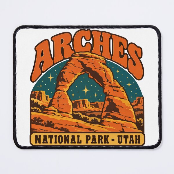 Item preview, Arches National Park Gift - Retro Arches Souvenir designed and sold by RedRubyBubble.