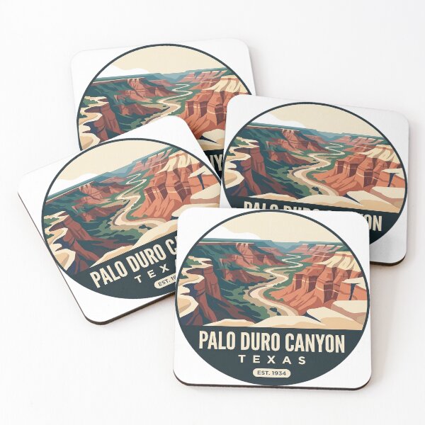Item preview, Palo Duro Canyon Texas Canyon Rim View Circle Badge Sticker designed and sold by DetourDgn.