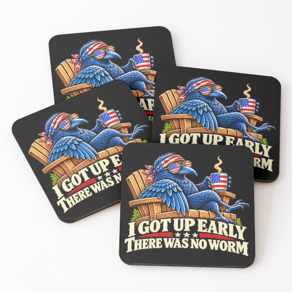 Item preview, I Got Up Early There Was No Worm Patriotic Bird Humor designed and sold by ArtDesignTp.