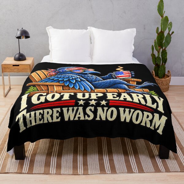 Item preview, I Got Up Early There Was No Worm Patriotic Bird Humor designed and sold by ArtDesignTp.