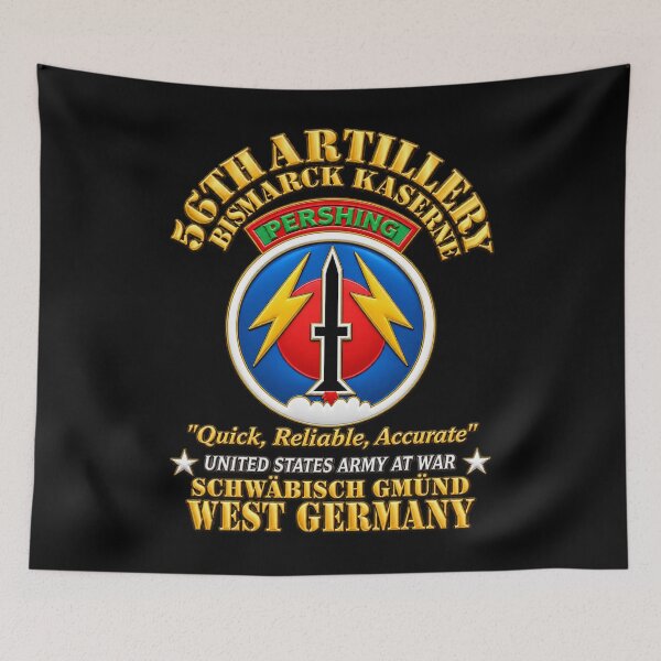 Item preview, 56th Artillery Command - Pershing - Bismark Kaserne - Schwabisch Gmund - 3D - Transparent designed and sold by Military Insignia Products.