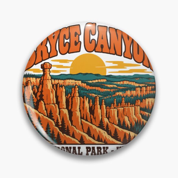 Item preview, Bryce Canyon National Park Gift - Retro Bryce Canyon Souvenir designed and sold by RedRubyBubble.