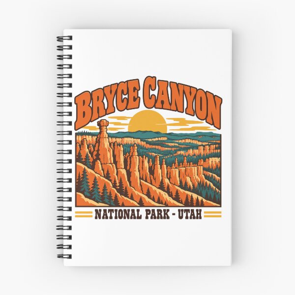 Aperçu de l'œuvre Cadeau du parc national de Bryce Canyon - Souvenir rétro de Bryce Canyon créée et vendue par RedRubyBubble.