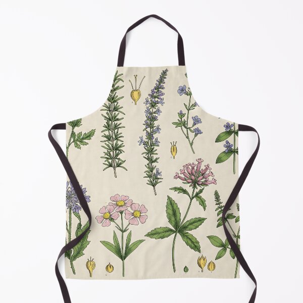 Item preview, Botanical illustration featuring various flowering plants with detailed depictions of their structures designed and sold by homydesign.