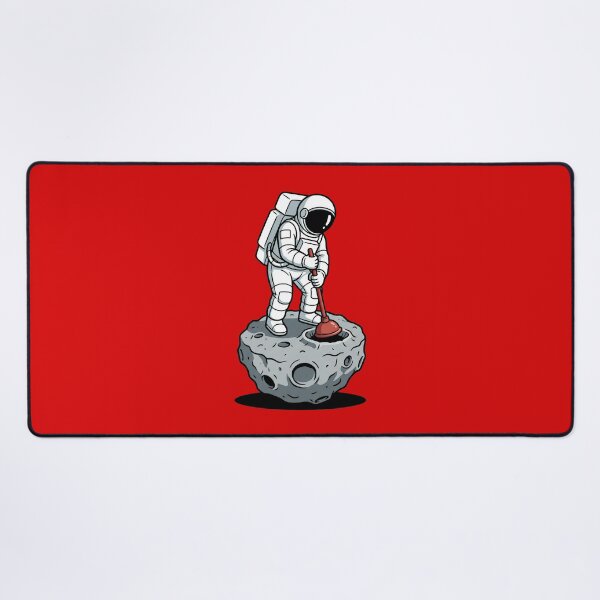 Item preview, Space Plumber Astronaut Fixing a Crater Clog designed and sold by Rare By Hero.