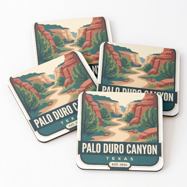 Item preview, Palo Duro Canyon Texas Juniper Trail Ribbon Badge Sticker designed and sold by DetourDgn.