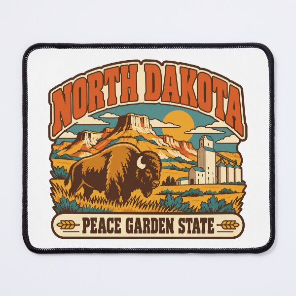 Item preview, North Dakota Gift - Peace Garden State designed and sold by RedRubyBubble.