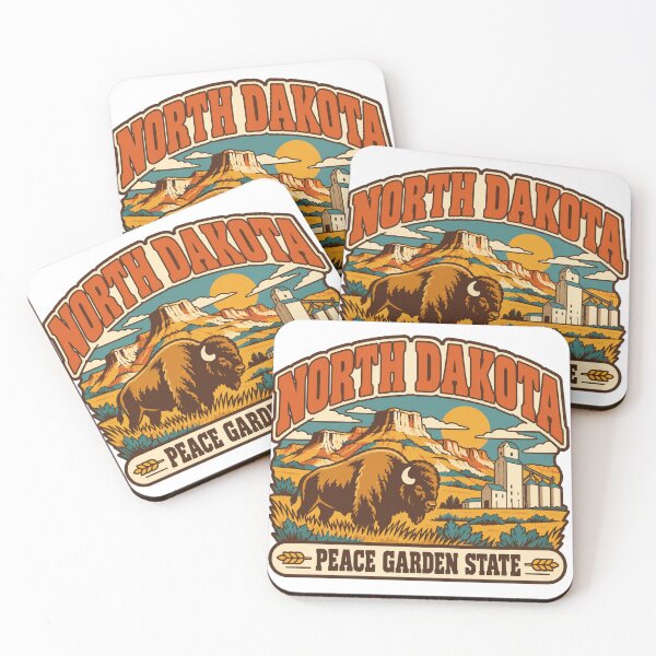 Item preview, North Dakota Gift - Peace Garden State designed and sold by RedRubyBubble.