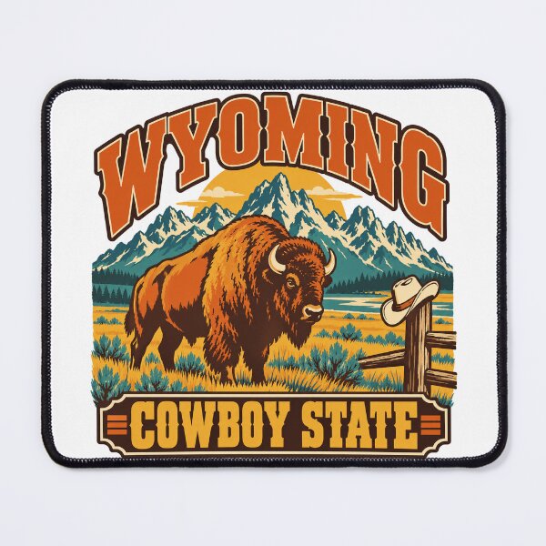 Item preview, Wyoming Gift - Cowboy State designed and sold by RedRubyBubble.