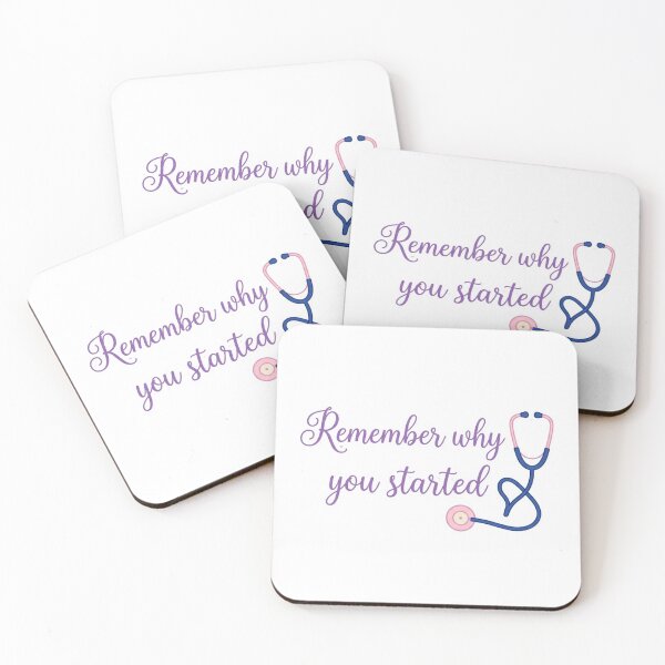 Item preview, Remember Why You Started Stethoscope Nurse Inspiration Nursing Student Quote designed and sold by raedattia.