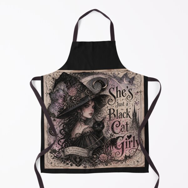 Item preview, She's Just a Black Cat Girly-Witch designed and sold by Shelley Loewnau-Jones Studio.