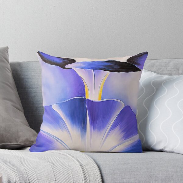 Item preview, Georgia O'keeffe Blue Morning Glories Vintage Floral Art designed and sold by lanaverera.