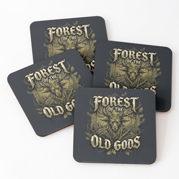 Item preview, Forest Of The Old Gods Pagan Stag Spirit designed and sold by MarCinu Art.