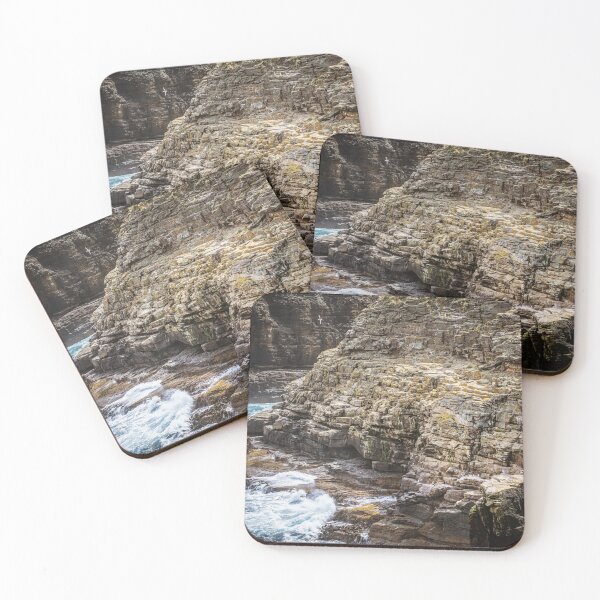 Item preview, Rugged Coastal Cliffside New Island Falkland Islands designed and sold by PhotoArt by Joan Carroll.