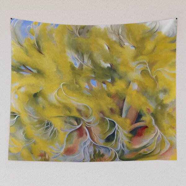 Item preview, Georgia O'keeffe Cottonwood Tree In Spring Fine Art Print designed and sold by lanaverera.