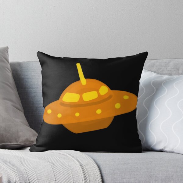 Item preview, Cute Orange UFO Cartoon Illustration designed and sold by Micctolarte.