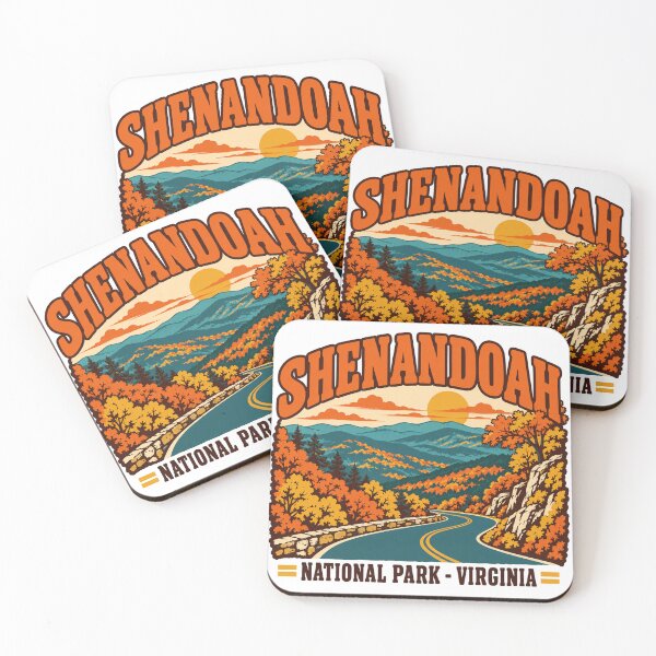 Item preview, Shenandoah National Park Gift - Retro Shenandoah Souvenir designed and sold by RedRubyBubble.