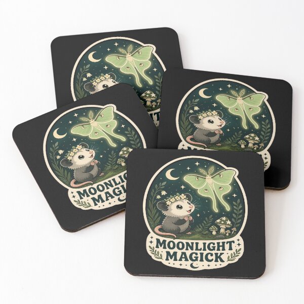 Item preview, Moonlight Magick Funny Luna Moth Baby Opossum Witchy designed and sold by PozivoPlus.