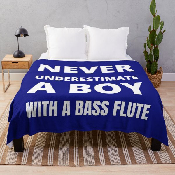 Item preview, Never underestimate a boy with a Bass Flute designed and sold by fev-rocks.
